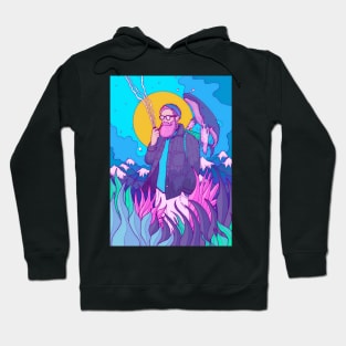 Man and whale Hoodie